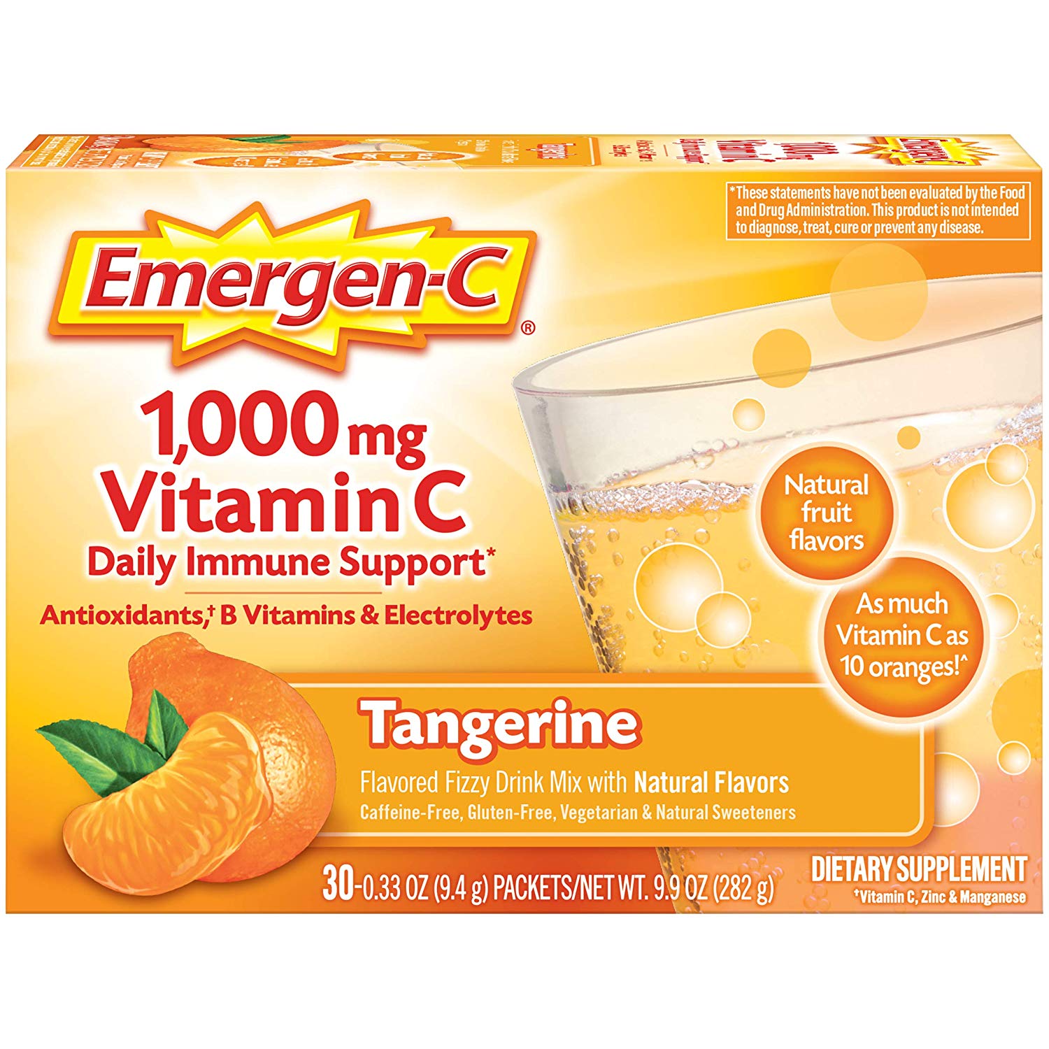 60-Count 0.33oz Emergen-C 1000mg Vitamin C Powder Tangerine $10.63 or less Amazon s&s + free s&h