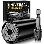 Universal Socket Set with Power Drill Adapter (7-19 MM) (after coupon) $3.79