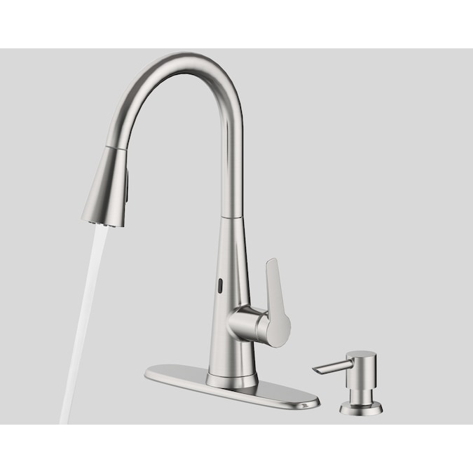 YMMV - Lowes In-Store - $44.67 and $51.37 and $69.23 - Touchless allen + roth Tolland Stainless Steel Pull-down Kitchen Faucet