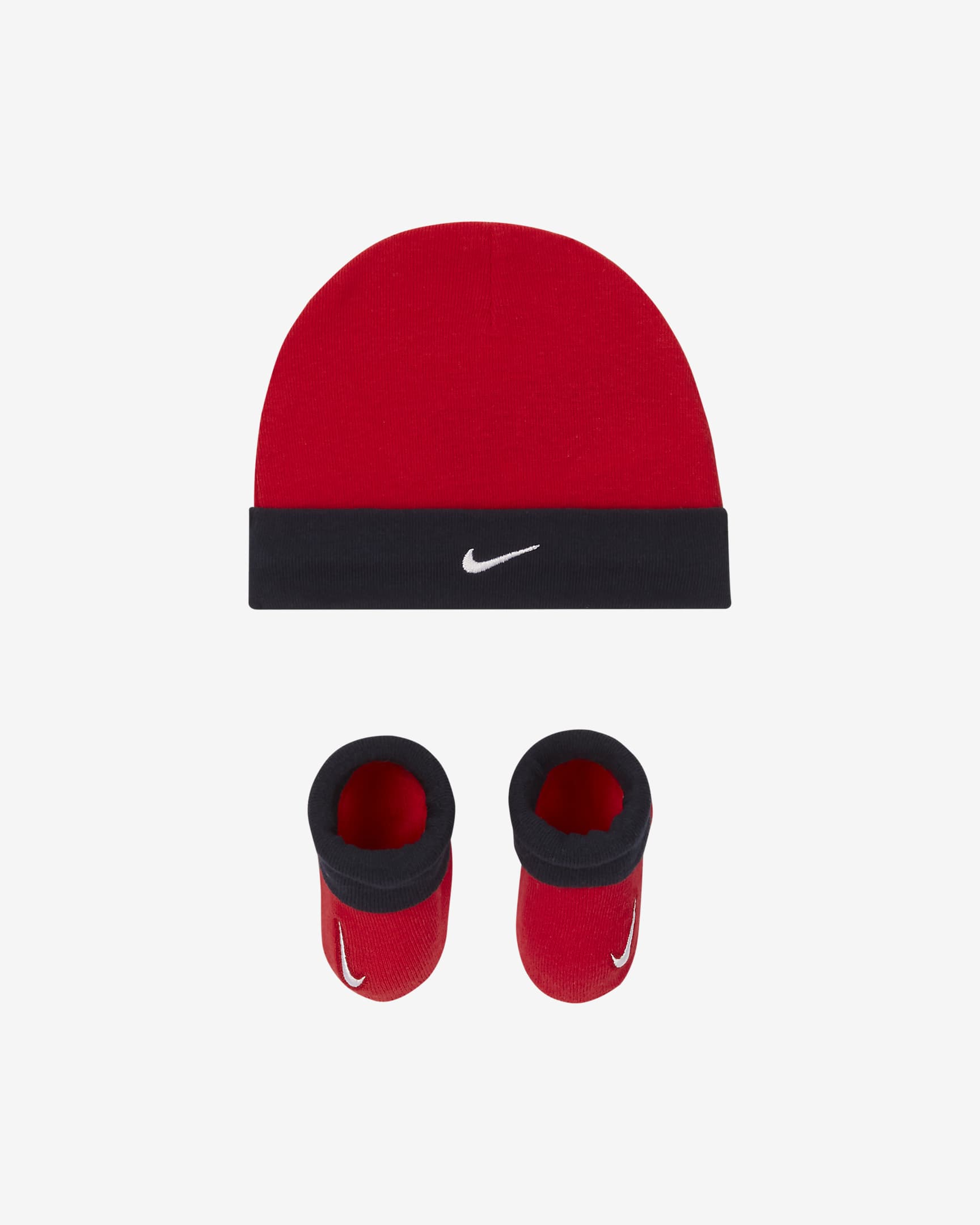 Nike Baby Sets: Hat and Booties (Red)