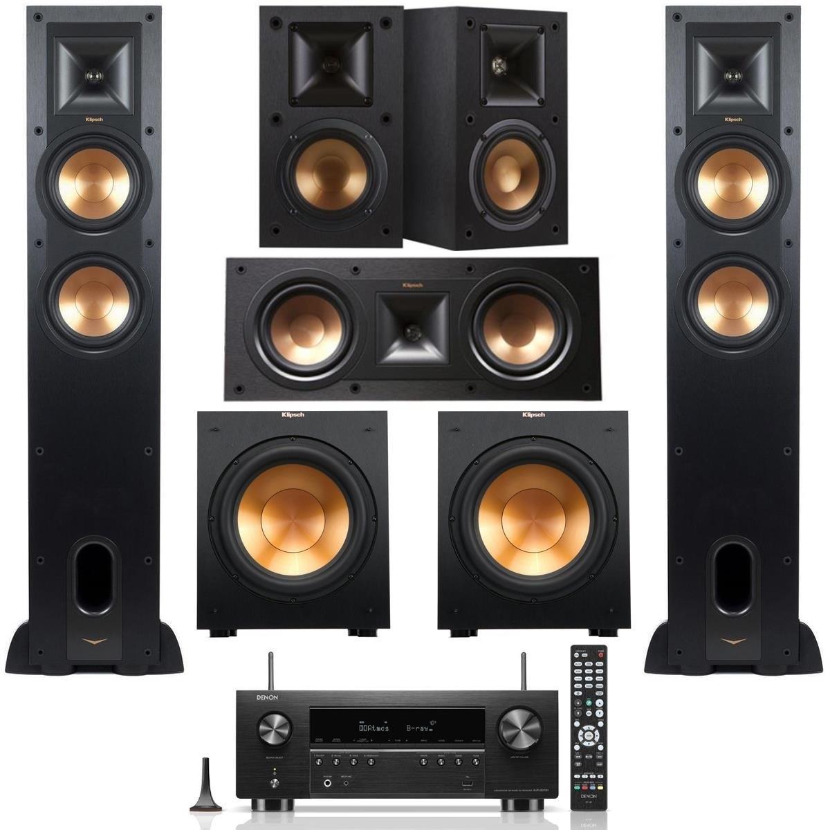 Klipsch Speakers R26FA (Pair) + R41M (Pair) + R52C + R12SW (Pair