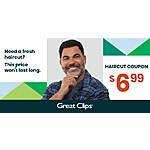 Select Great Clips Salon Locations: Receive Haircut starting from $7 (Select Locations Only)