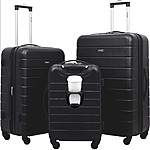 3-Pc Wrangler Hardside ABS Spinner Luggage Set w/ Cup Holder, USB Port (20/24/28) $109 + Free Shipping