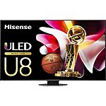 Best Buy Plus Members: Hisense 75" U8N Series 4K  Mini-LED TV + $100 NBA Store GC $1500 &amp; More + Free Shipping