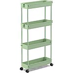 Prime Members: 4-Tier Spacekeeper Slim Rolling Storage Cart (Various) from $9.40 + Free Shipping