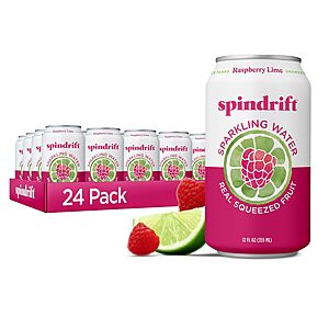 24-Pack 12-Oz Spindrift Sparkling Water (various flavors) from $11.05 w/ Subscribe & Save
