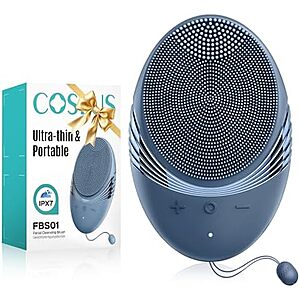 $5.98*: COSLUS Rechargeable Silicone Face Scrubber Cleansing Brush at Amazon