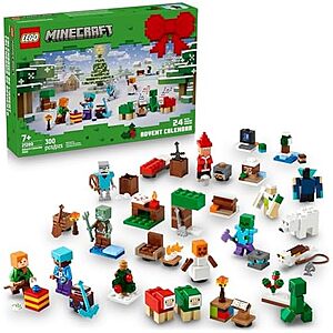300-Piece LEGO Minecraft Advent Calendar 2025 (21280) $26.95 