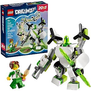 121-Piece LEGO DREAMZzz Z-Blob's Robot & Vehicle Adventures Robot Building Toy $5.20 
