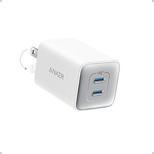 $17.99*: Anker 2-Port up to 47W USB-C GaN Foldable Wall Charger at Amazon