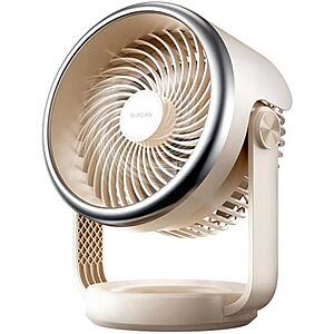 10" BURLAN Desk Fan w/ Rechargeable Battery $10 