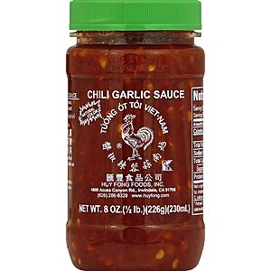 Huy Fong Chili Garlic Sauce, 8 oz~$1.99 @ Amazon