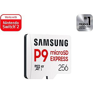 256GB Samsung P9 Express microSD Express Card $33 
