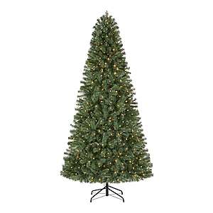 Home Accents Holiday 7.5' Festive Pine LED Pre-Lit Artificial Christmas Tree T10 $25 & More + Free Shipping
