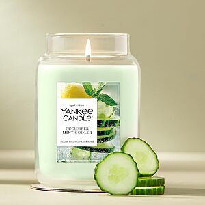 22-oz Yankee Candle Scented Candle (Cucumber Mint Cooler) $12.75 w/ Subscribe & Save