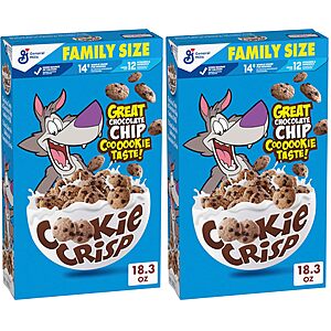 2-Pack 18.3-Oz Cookie Crisp Breakfast Cereal $6.75 w/ Subscribe & Save