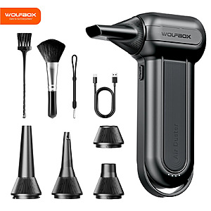 WOLFBOX MF200 Cordless Electric Air Duster w/ Removable Battery $72 + Free Shipping