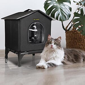 Rest-Eazzzy Waterproof Heated Cat House: Medium $24, Small from $18.85 + Free S&H