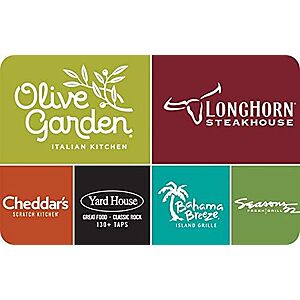 $50 Darden Multi-Brand eGift Card (Digital Delivery)