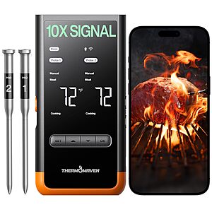ThermoMaven G2 Wireless 2-Probe Meat Thermometer $50 + Free S&H