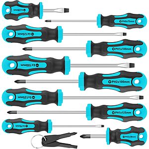Amartisan 10-Piece Magnetic Screwdriver Set