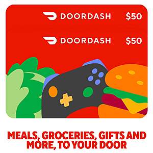 Costco Members: 2-Pack  DoorDash eGift Cards (Email Delivery) 