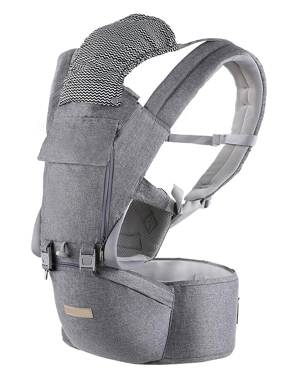 alobeby 6-in-1 Newborn to Toddler All Seasons Baby Carrier w/ Hip Seat Lumbar Support (Grey) $35 + Free Shipping
