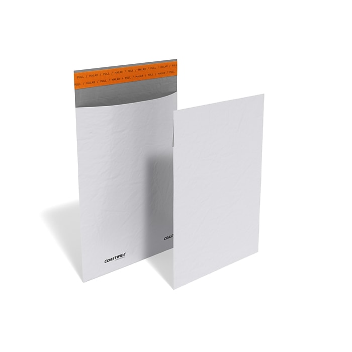 100-Pack Coastwide Professional Self-Sealing Poly Mailer: 9" x 12" (White, $0.05 each) $4.70 + Free Store Pickup