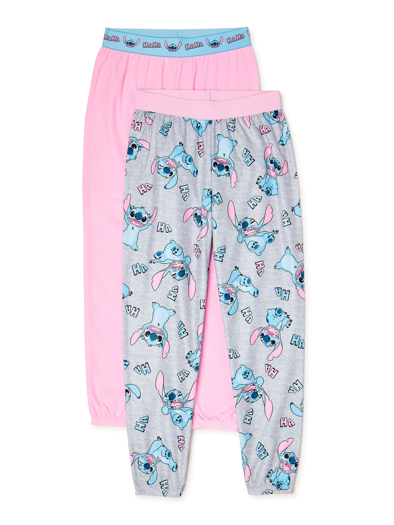 Disney Lilo & Stitch Girls Exclusive Pajama Pants, 2-Pack, Sizes 4-12 ...