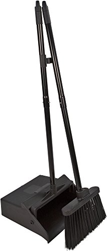 CFS Duo-Pan Plastic Lobby Pan and Duo-Sweep Broom Combo, 36" Overall Length x 11-51/64" Width, Black $16.91 + Free Shipping w/ Prime or on $25+