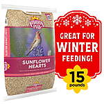15 lbs Audubon Park Sunflower Hearts Wild Bird Food $15.00 + Free S&amp;H w/ Walmart+ or $35+
