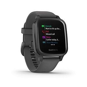Garmin Venu Sq Shadow Gray with Slate Bezel Fitness Smartwatch