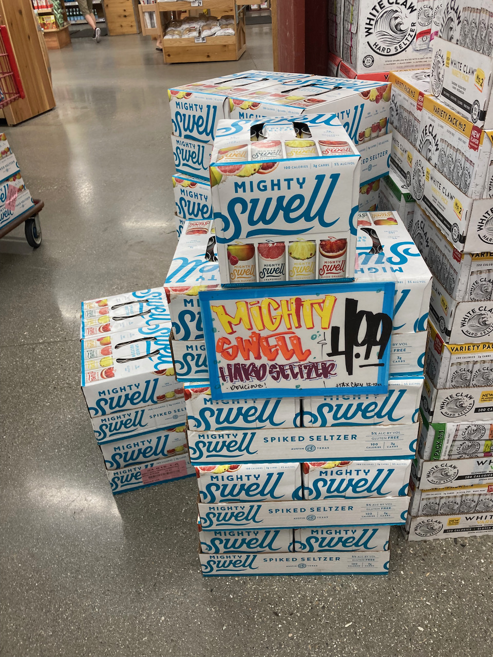 YMMV: Mighty Swell Spiked Seltzer $5 for 12 pack @ Trader ...