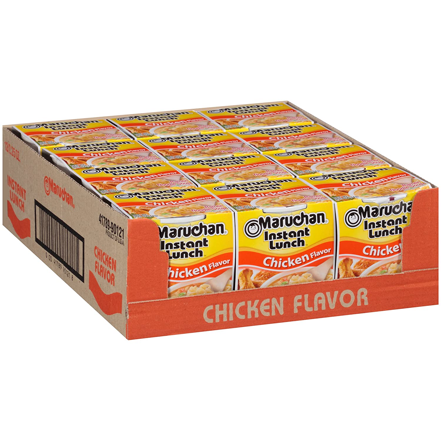 Maruchan Instant Lunch Chicken Flavor Noodles, 2.25 Oz, Pack of 12 $4.08