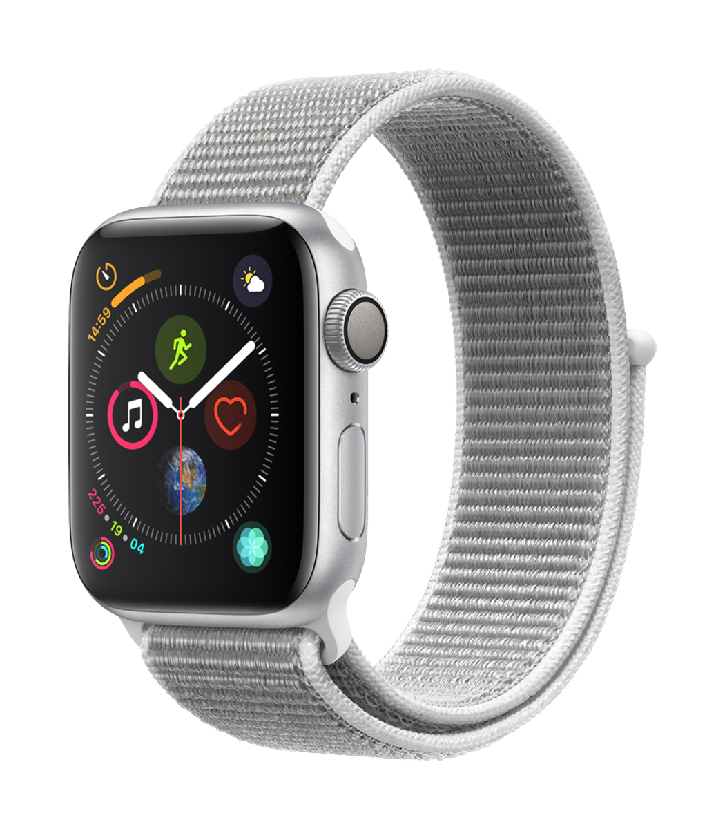 Apple Watch Series 4 GPS 40mm Silver Aluminum with Seashell Sport Loop $386 + FS + No Tax (for some) @ABT