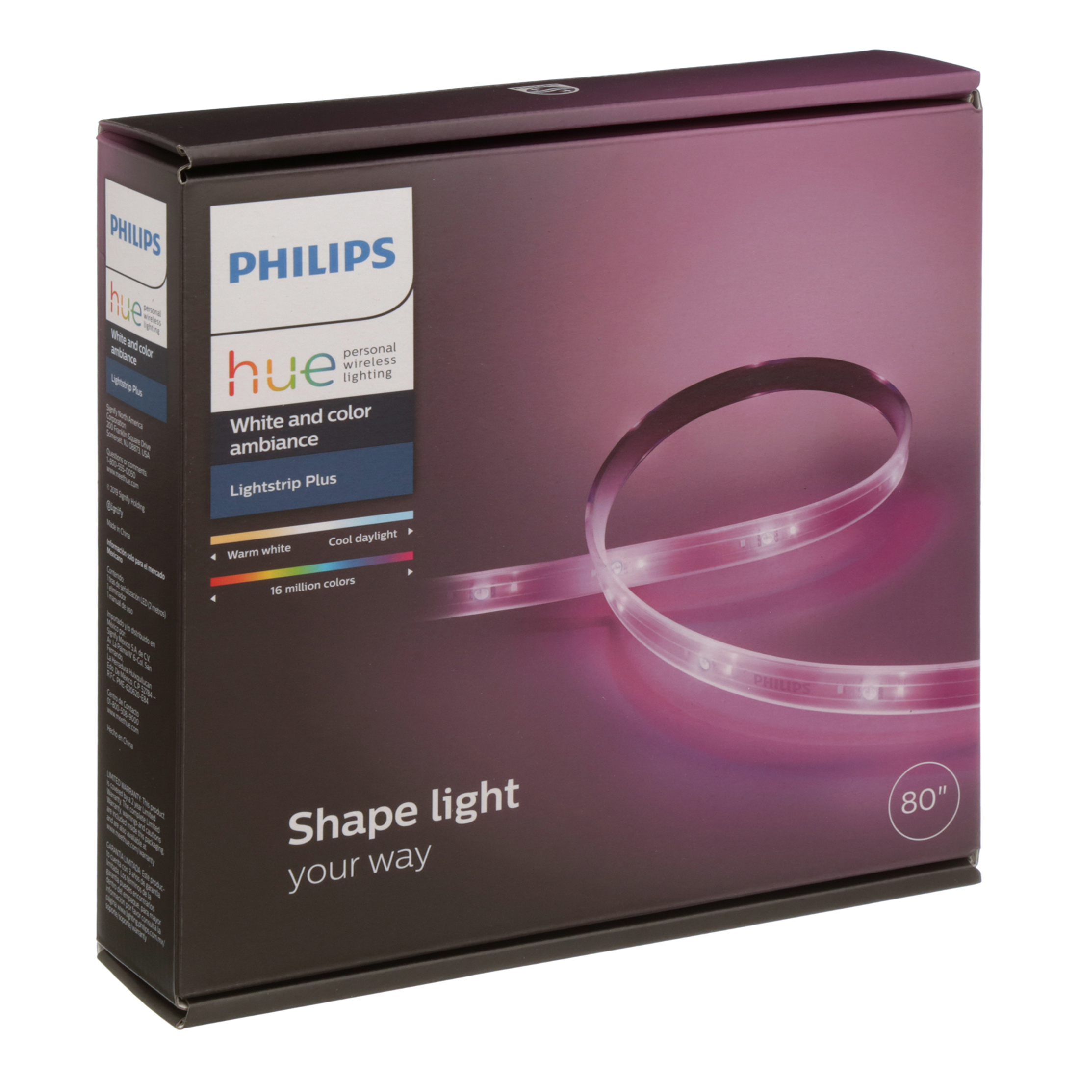 Philips Hue White and Color Ambiance Smart Lightstrip Plus 2m $59.99