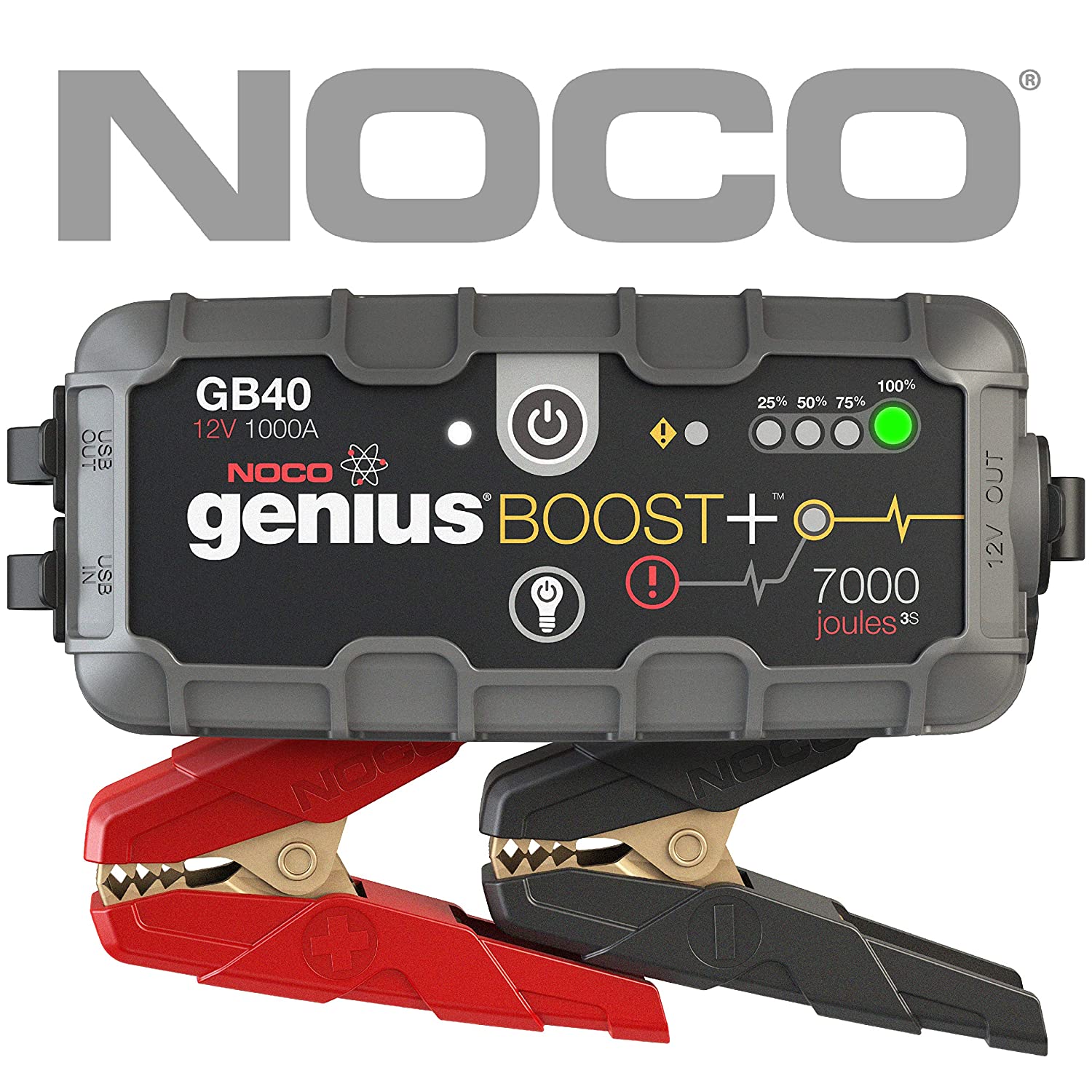 NOCO Boost Plus GB40 1000 Amp 12V UltraSafe Lithium Jump Starter for up to 6L Gasoline and 3L Diesel Engines [1000 Amps] $71.94