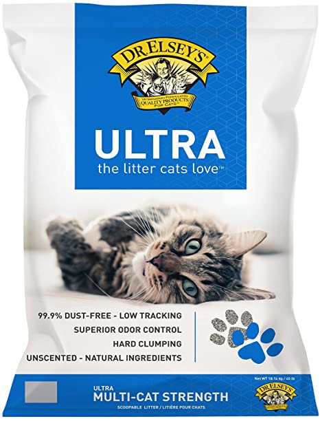 Dr. Elsey's Ultra Premium Clumping Cat Litter 40 Lb - $14.99 with free shipping via Amazon S&S