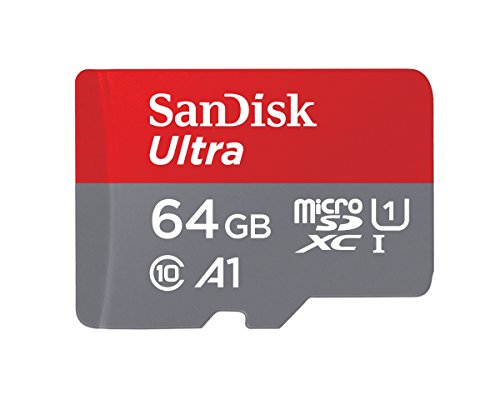 SanDisk 64GB Ultra MicroSDXC UHS-I Memory Card with Adapter - 100MB/s, C10, U1, Full HD, A1, Micro SD Card - SDSQUAR-064G-GN6MA - $11.99