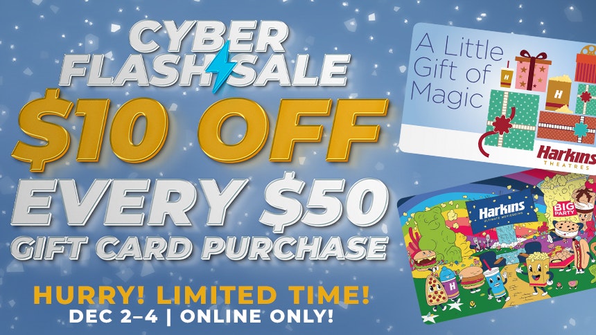 Harkins Theaters -- $50 gift card + 2023 refillable loyalty drink cup