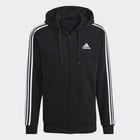 adidas men Essentials Fleece 3-Stripes Full-Zip Hoodie $22