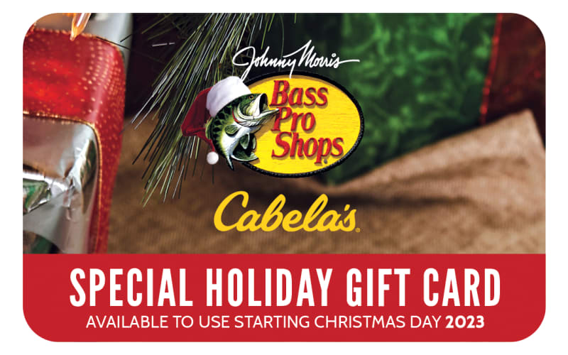 10% Off Bass Pro Shops or Cabela's Special Holiday Gift Cards