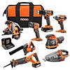 RIDGID 18V Cordless 8-Tool Combo Kit