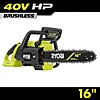 RYOBI 40V HP Brushless 16-inch Cordless Electric Chainsaw
