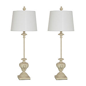 Stylecraft 34.25" Chantilly 2-pc. Lamp Set $23.98