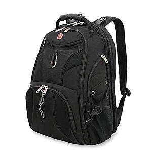 SwissGear 1900 ScanSmart 17” Laptop Backpack Black – Reflective Tech Backpack,RFID Scan Blocking Tech.YMMV Used - Like New Price w/Addl 20% Off $47.26