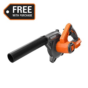 RIDGID 18V Lithium-Ion Cordless Compact Jobsite Blower with Inflator/Deflator Nozzle.HACK $47.16