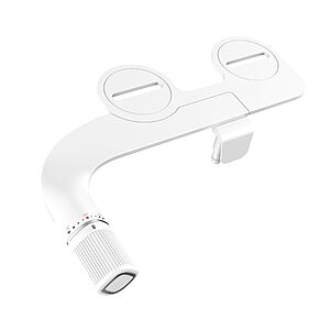 BIGCOW Ultra-Slim Bidet Attachment for Toilet,Dual Nozzle (Frontal & Rear Wash) w/Adj Cold Water Pressure and Stainless Steel Inlet,Silver 1 Pcs $23.73