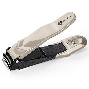 No Mess Nail Clippers with Catcher - Professional Heavy Duty Fingernail & Toenail Clippers,Anti-Splash Design.Black or Champagne $9.99