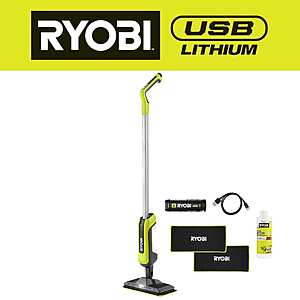 Ryobi USB Lithium Cordless Agitating Spray Mop Kit w/2.0 Ah Battery,Charging Cable,(2) Microfiber Cloth Pads,and Formula $59 @ HomeDepot